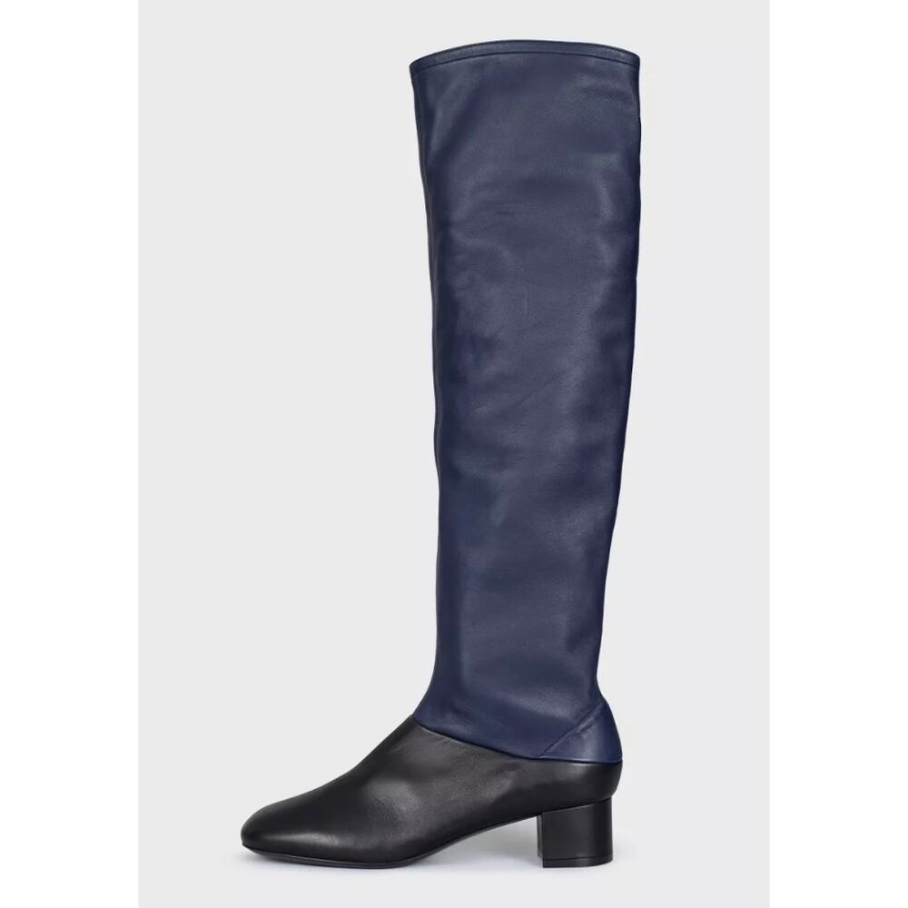 NWB Celine Blue & Black Leather Boots - Size 39.5